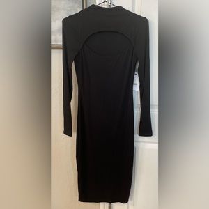 Bailey44 Women’s Midi Gabriel Bodycon Ribbed KnitL/S CutOut Detail Dress-XS-NWT